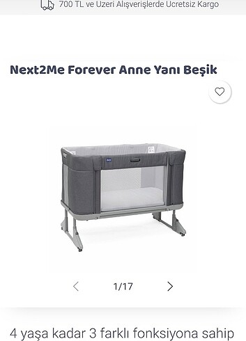 Chicco Next2me Forever Anne yanı beşik - Görsel 11