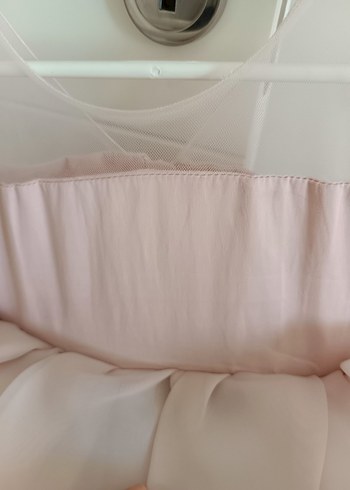 Le Mabella Pudra Renkli Fırfırlı Kız Çocuk Elbisesi - Görsel 6