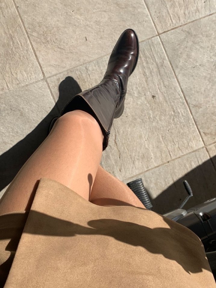 Ten rengi tül çorap - Görsel 2