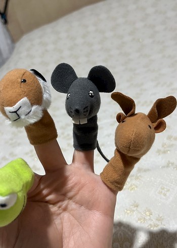 Renkli Parmak Kuklaları Seti 12 adet - Görsel 3