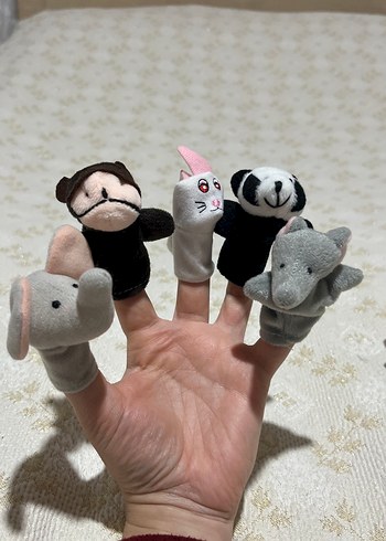 Renkli Parmak Kuklaları Seti 12 adet - Görsel 6