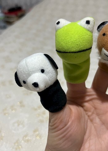 Renkli Parmak Kuklaları Seti 12 adet - Görsel 2