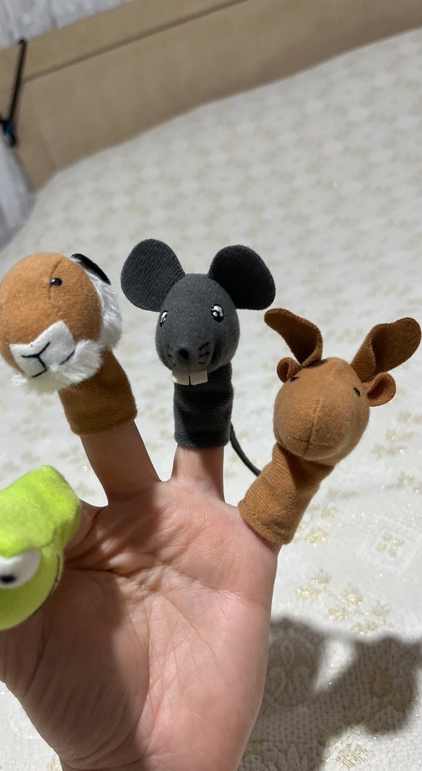 Renkli Parmak Kuklaları Seti 12 adet - Görsel 3