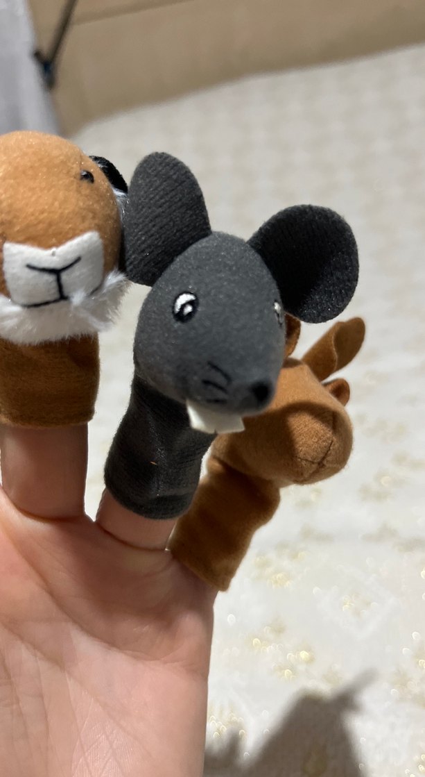 Renkli Parmak Kuklaları Seti 12 adet - Görsel 4