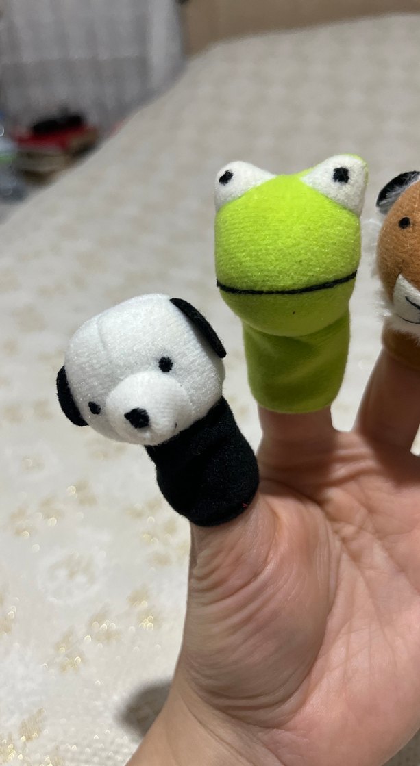 Renkli Parmak Kuklaları Seti 12 adet - Görsel 2