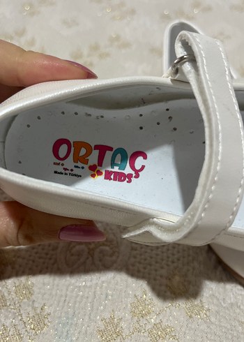 Kız Çocuk Beyaz Fiyonklu Babet Ayakkabı - Görsel 8