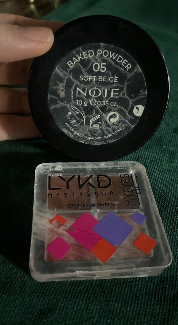 LYKD Siyah Göz Farı Paleti ve not pudra - Görsel 5