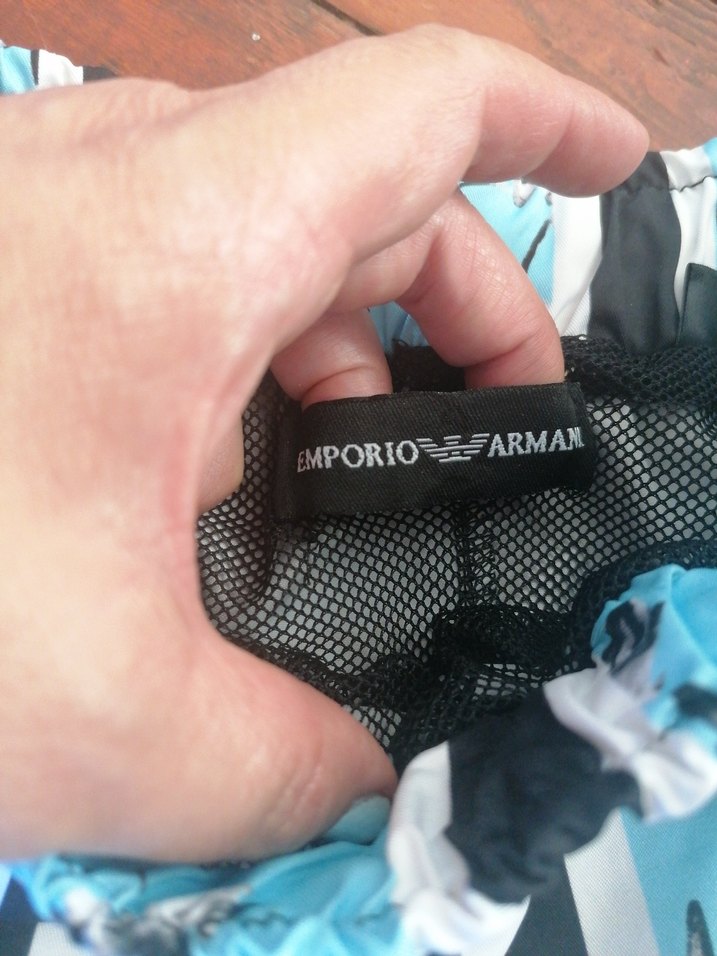 Emporio Armani Mavi Çocuk Plaj Şortu - Görsel 3