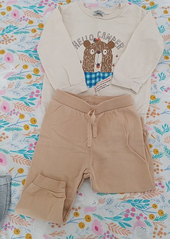 HelloBaby Erkek Bebek Uzun Kollu Pamuklu Takım