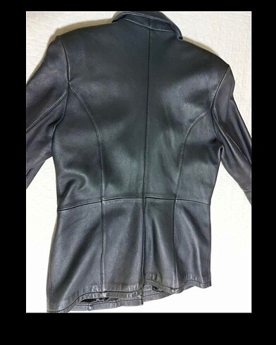 American Vintage Blazer Kesim Vintage Deri Ceket