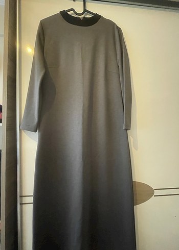 Gri Midi Kadın Triko Elbise - Görsel 2