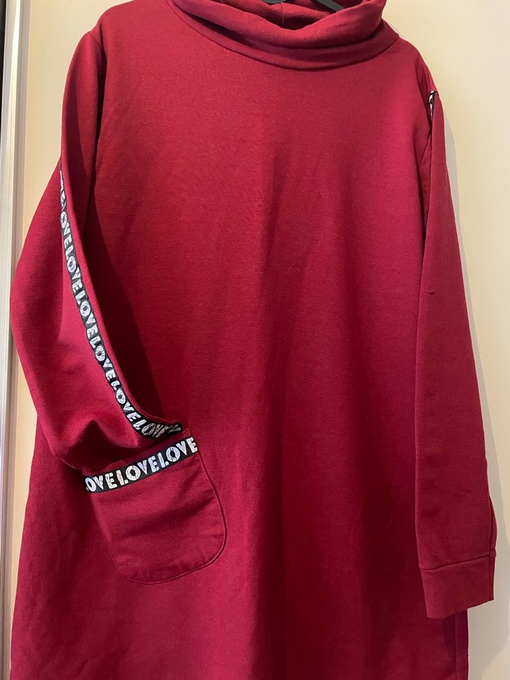 Gri Midi Kadın Triko Elbise - Görsel 4