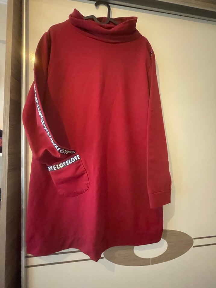 Gri Midi Kadın Triko Elbise - Görsel 3