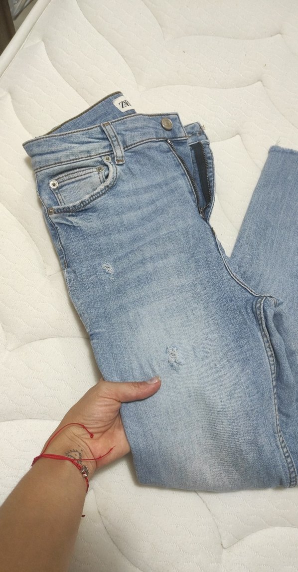 Tokalı, Normal Boy, Dar Kesim Kadın Kot Pantolon - Görsel 4