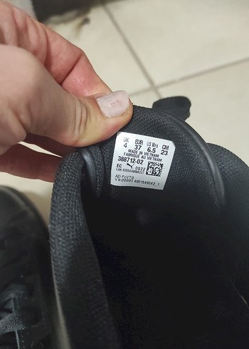 Kadın Siyah Yılan Desenli Platform Spor Ayakkabı - Görsel 4