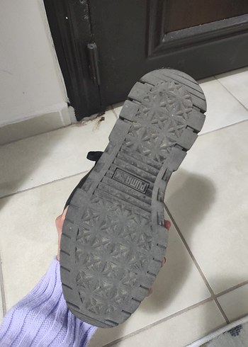 Kadın Siyah Yılan Desenli Platform Spor Ayakkabı - Görsel 5