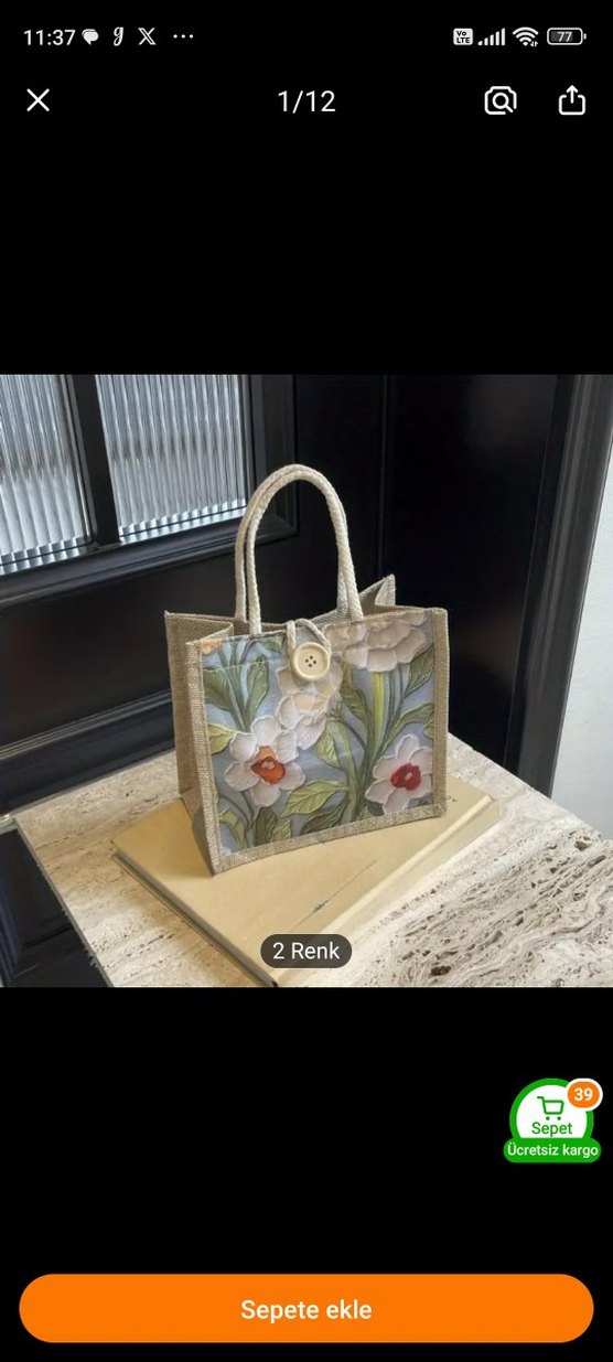 Dantel Detaylı Bohem Kadın El Çantası - Görsel 2