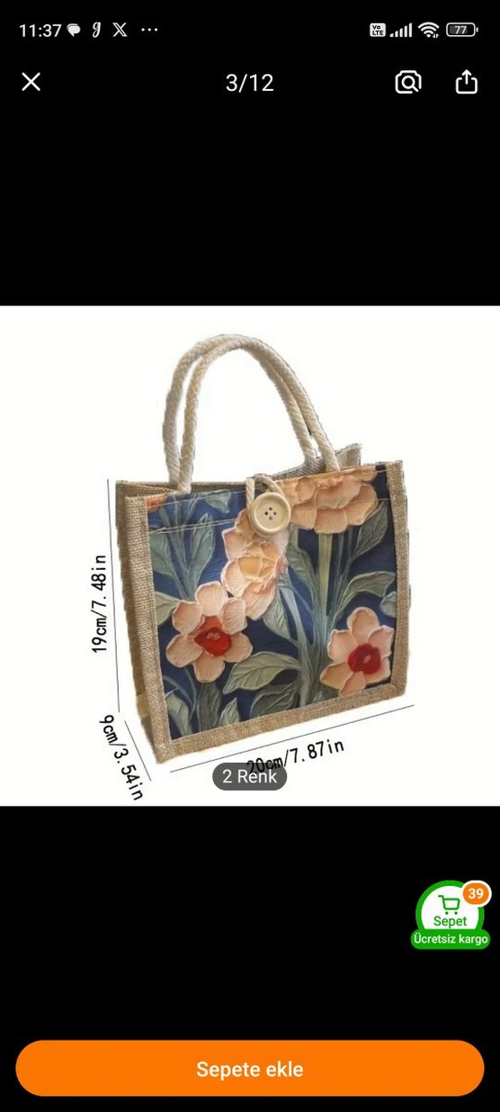 Dantel Detaylı Bohem Kadın El Çantası - Görsel 3