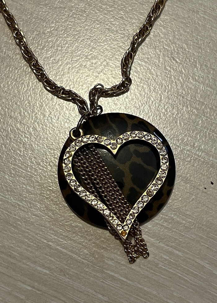 Uzun leoparlı kolye - Görsel 3