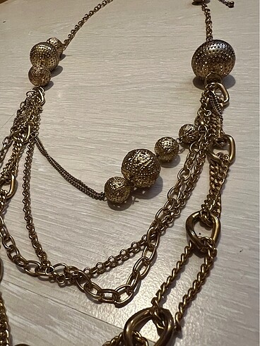 Uzun kolye çok sıralı - Görsel 2