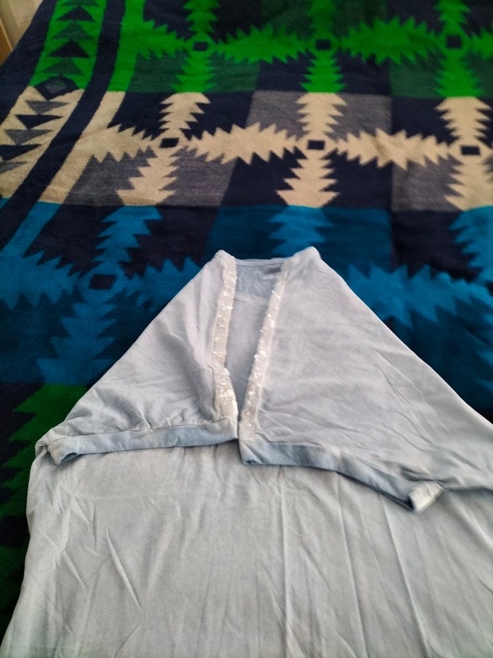 Pamuklu Beyaz Kadın Tişörtü, Kısa Kollu - Görsel 2