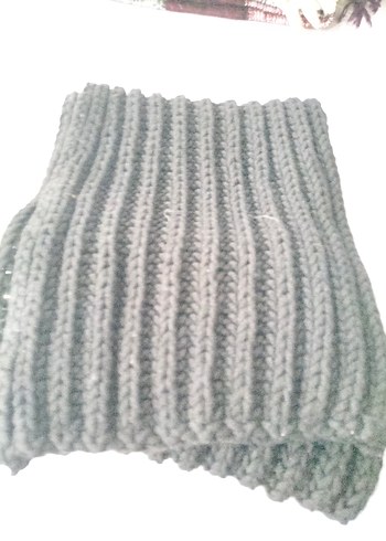 Gri Erkek Midi Boy Atkı - Görsel 3