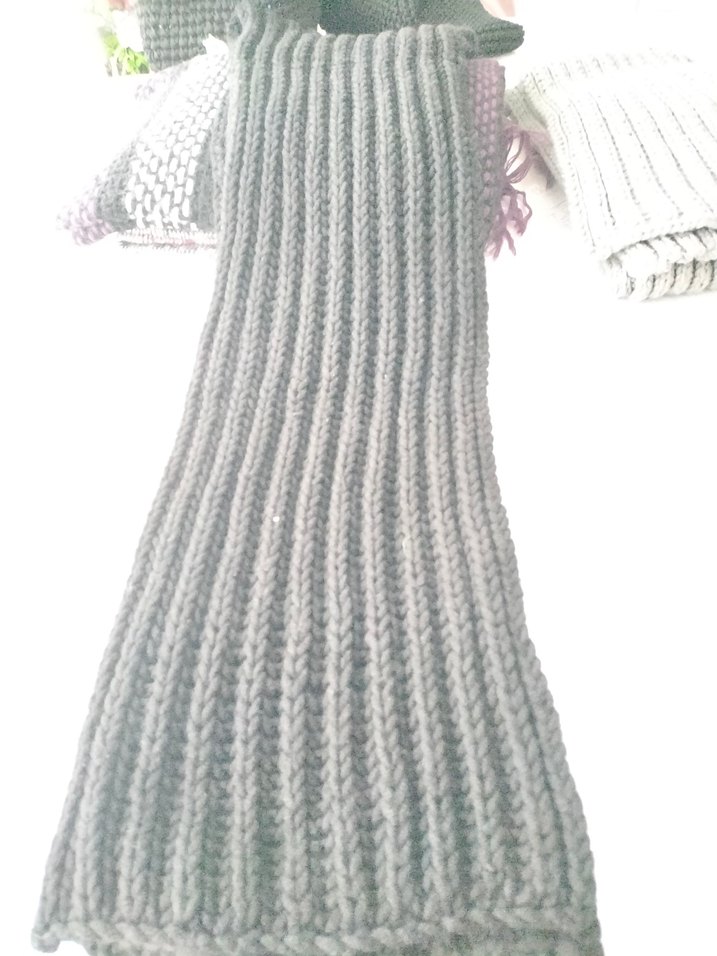 Gri Erkek Midi Boy Atkı - Görsel 2