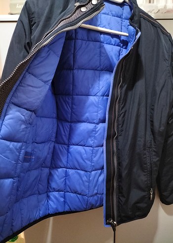 Erkek Mavi Fermuarlı Sokak Stili - Görsel 2