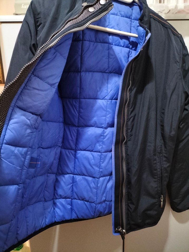 Erkek Mavi Fermuarlı Sokak Stili - Görsel 2