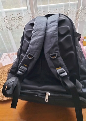 Siyah Baskılı Tokalı Erkek Sırt Çantası - Görsel 2