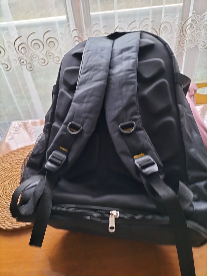 Siyah Baskılı Tokalı Erkek Sırt Çantası - Görsel 2