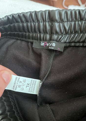 Siyah Deri Kadın Pantolon - Görsel 3