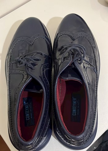 Lacivert  Parlak Modern Klasik Erkek Ayakkabı - Görsel 3