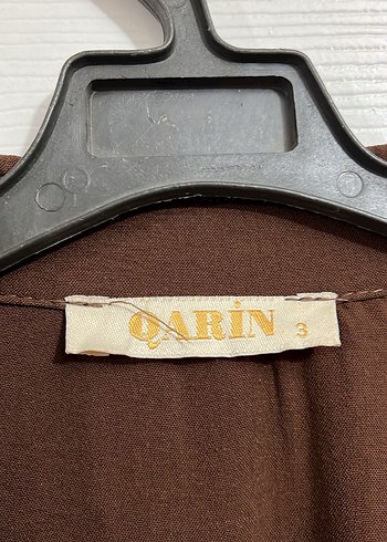 Düğmeli Uzun Kahverengi Kadın Tunik - Görsel 4