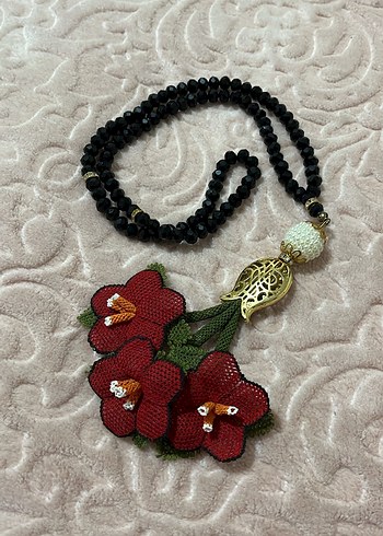 3 boyutlu İğne oyası tesbih - Görsel 2