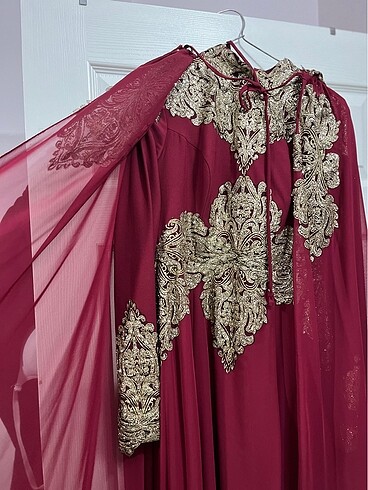 l Beden bordo Renk Kına kaftan