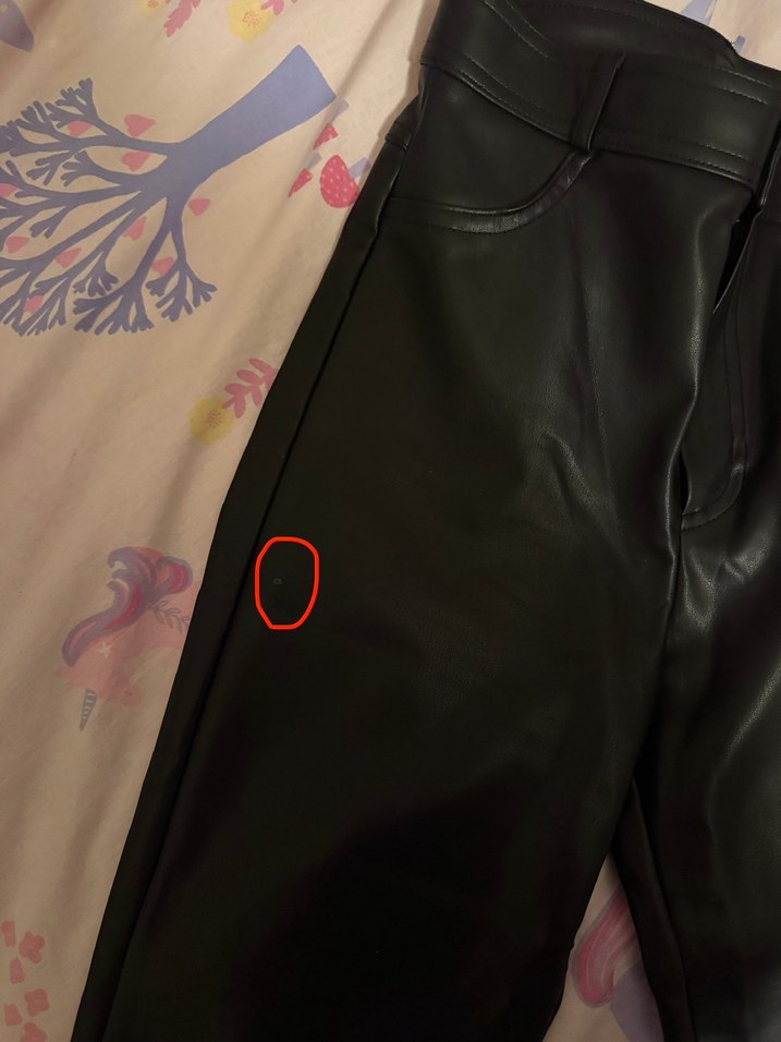 Stradivarius siyah Deri Kadın Pantolon - Görsel 2