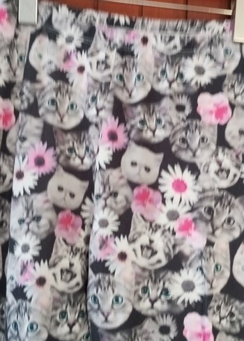 Desenli Kız Tayt Gri - Görsel 3