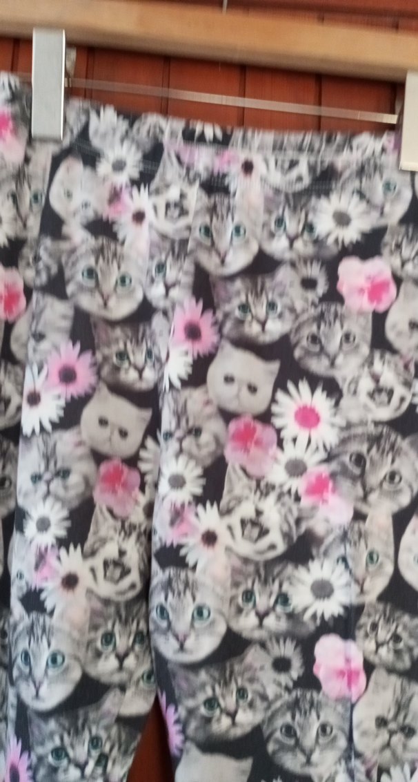 Desenli Kız Tayt Gri - Görsel 3