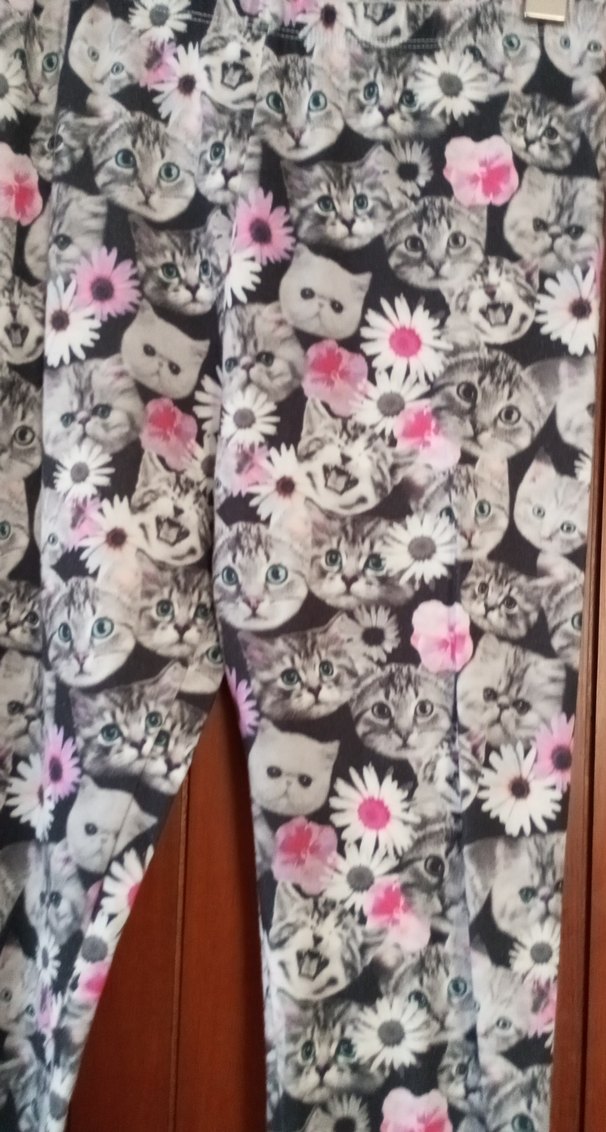 Desenli Kız Tayt Gri - Görsel 2