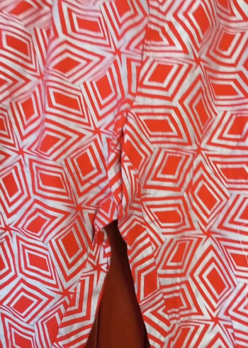 Kız Çocuk Kırmızı Desenli Dar Kesim Tayt - Görsel 2