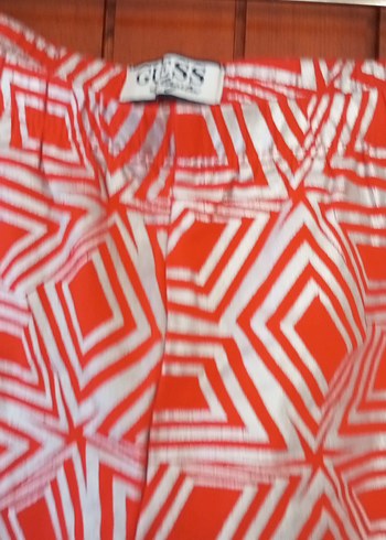 Kız Çocuk Kırmızı Desenli Dar Kesim Tayt - Görsel 3