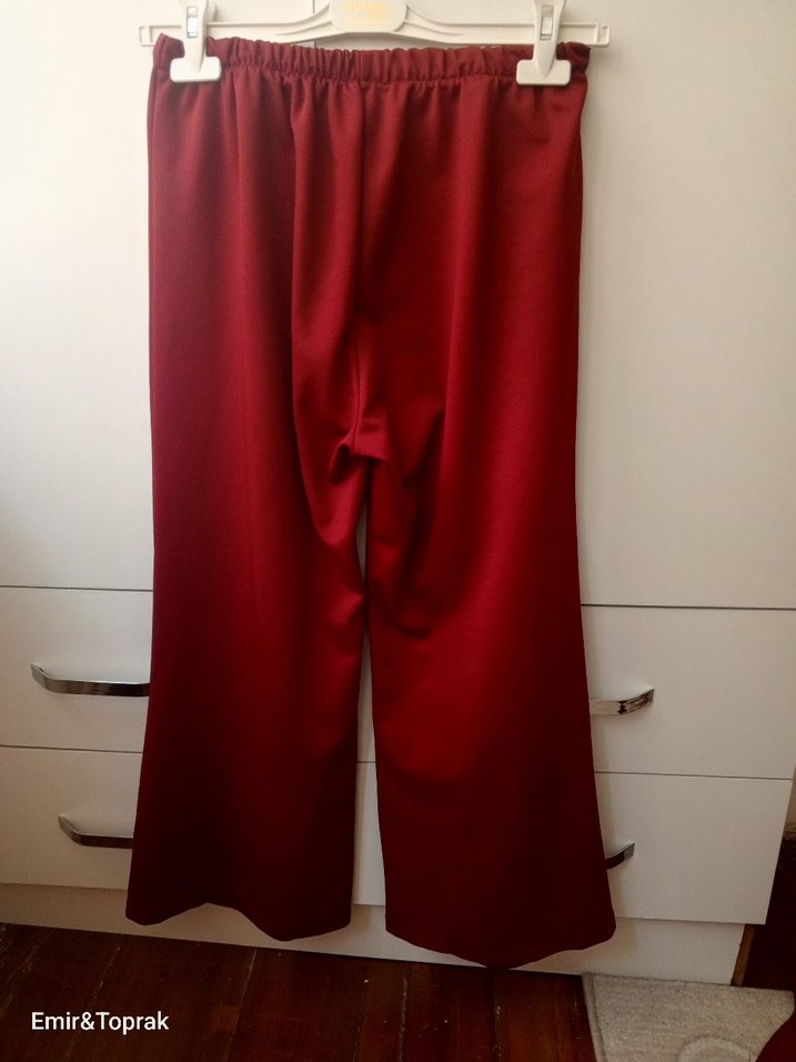 Bordo Uzun Kollu Salaş ikili takım - Görsel 3