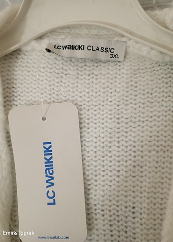 Beyaz Örgü Bohem Kadın Hırka - Görsel 3