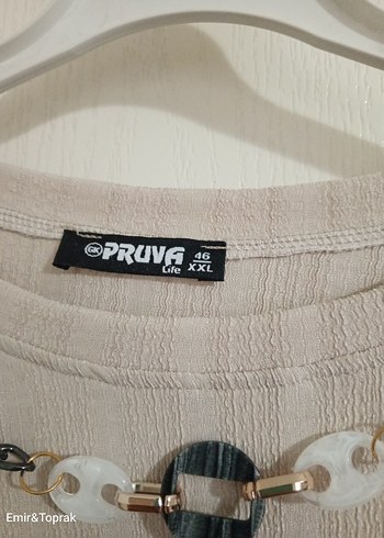 Bej Zincir Detaylı Kadın Uzun Kollu Tunik - Görsel 2