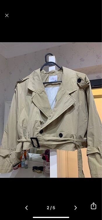 Zara Zara crop trençkot