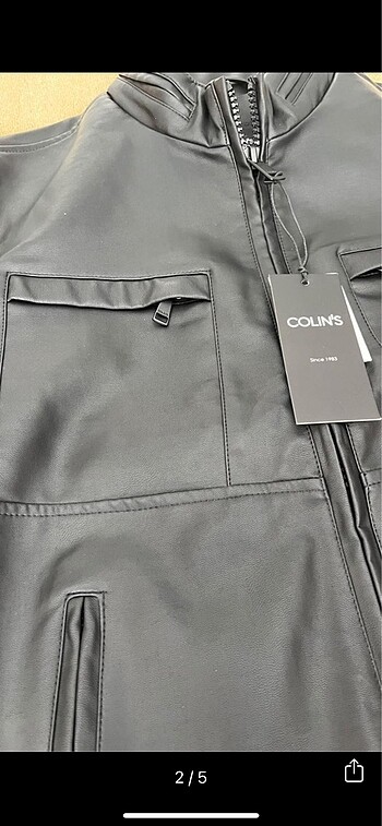 Colin's Etiketli sıfır kullanılmamış erkek deri ceket Colin?s