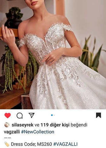 Vagzalli Beyaz Straplez A-Line Gelinlik - Görsel 2