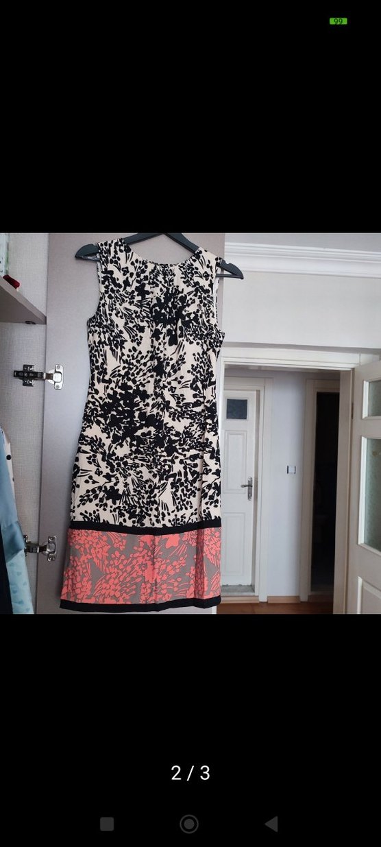 Desenli Kadın Elbise - Görsel 2