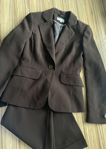 Marks&spencerKahverengi ceket etek takım